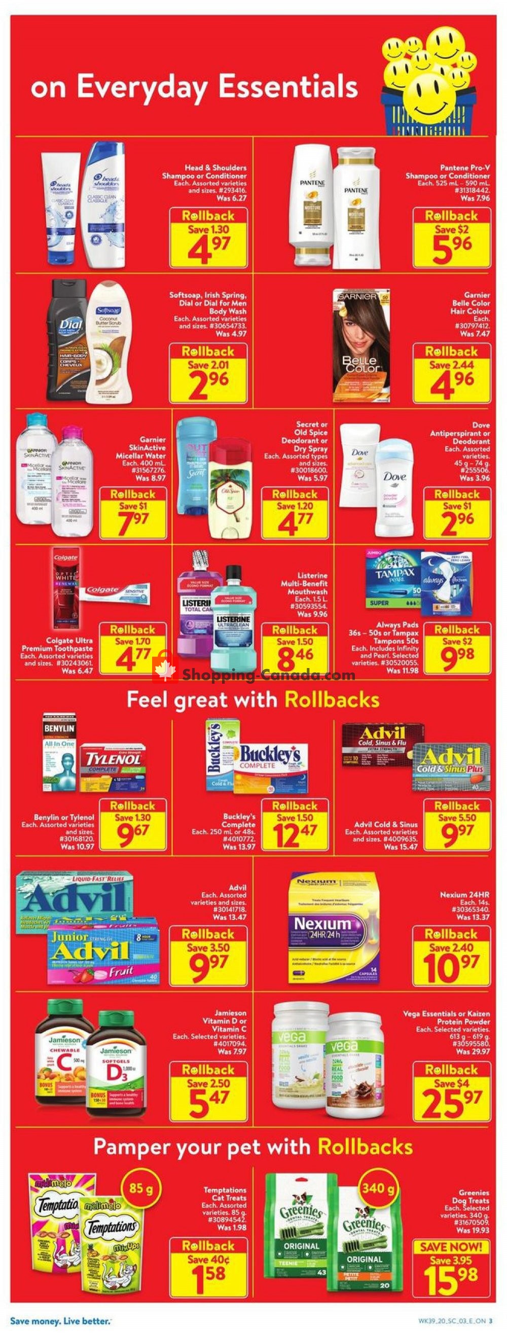 Walmart flyer from Thursday October 22, 2020 to Wednesday October 28, 2020 - page 3