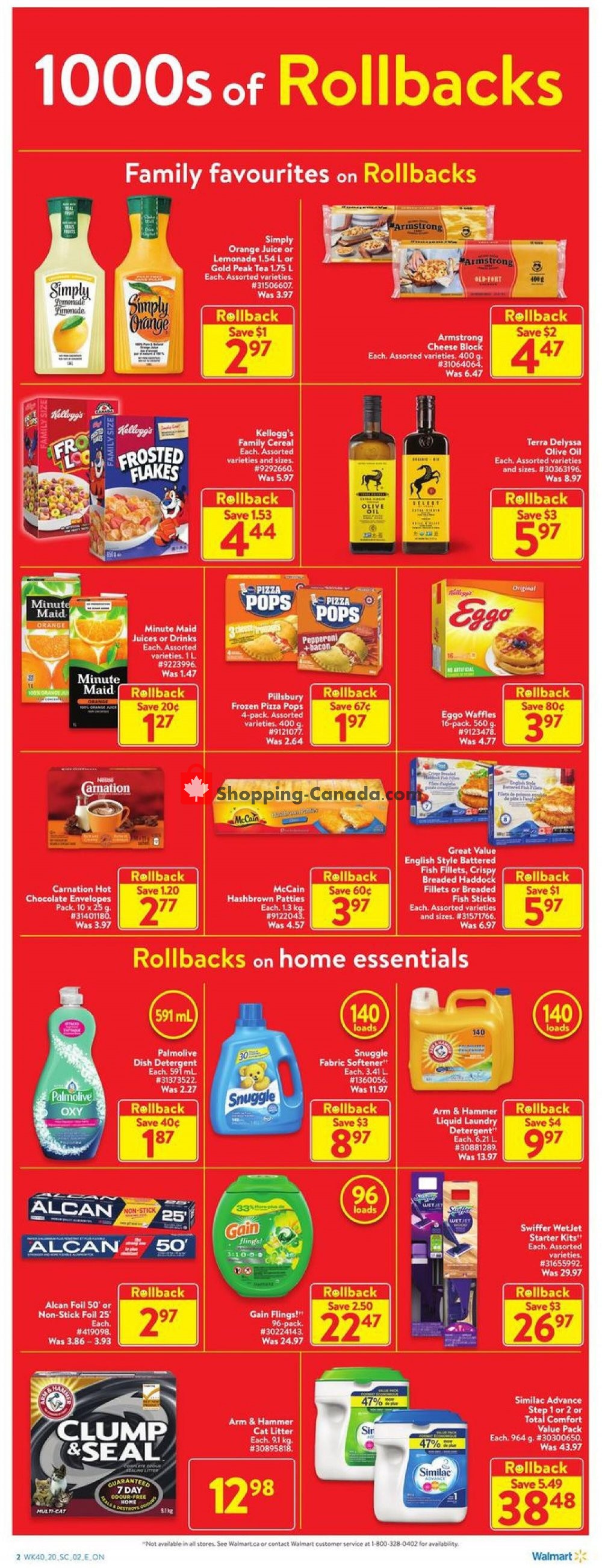 Walmart flyer from Thursday October 29, 2020 to Wednesday November 4, 2020 - page 2