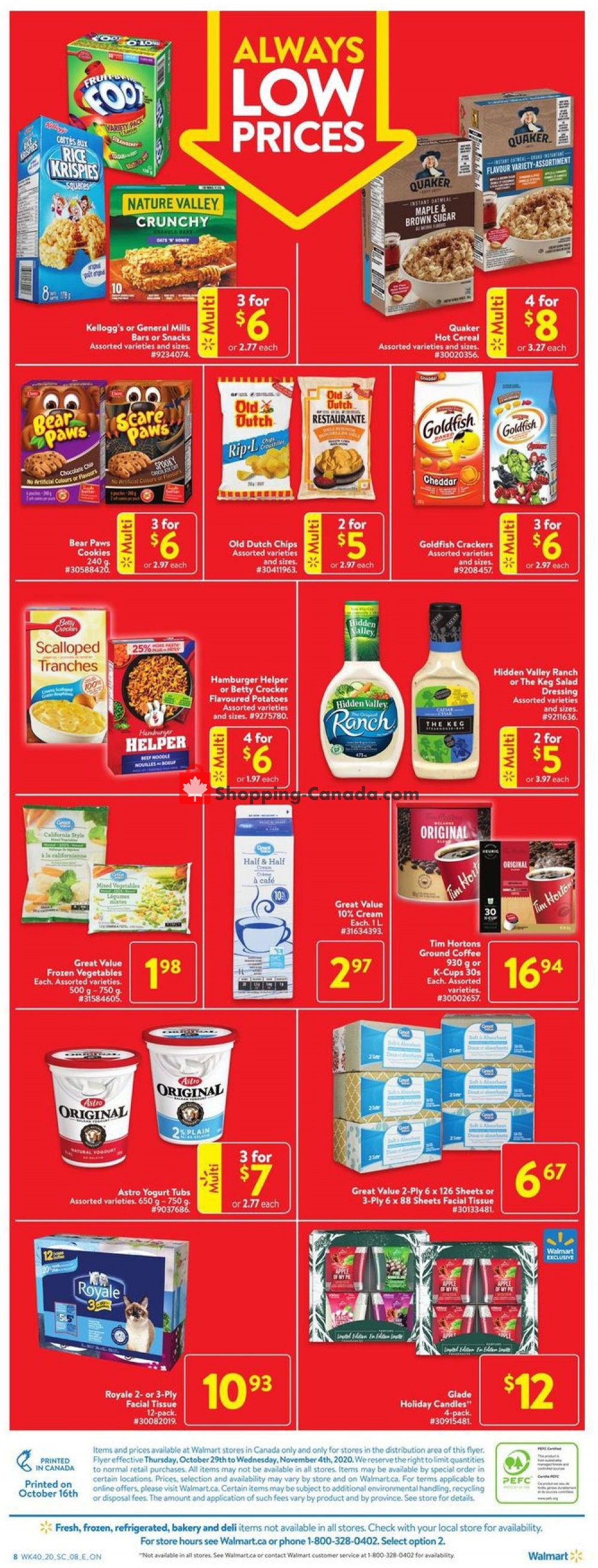 Walmart flyer from Thursday October 29, 2020 to Wednesday November 4, 2020 - page 4