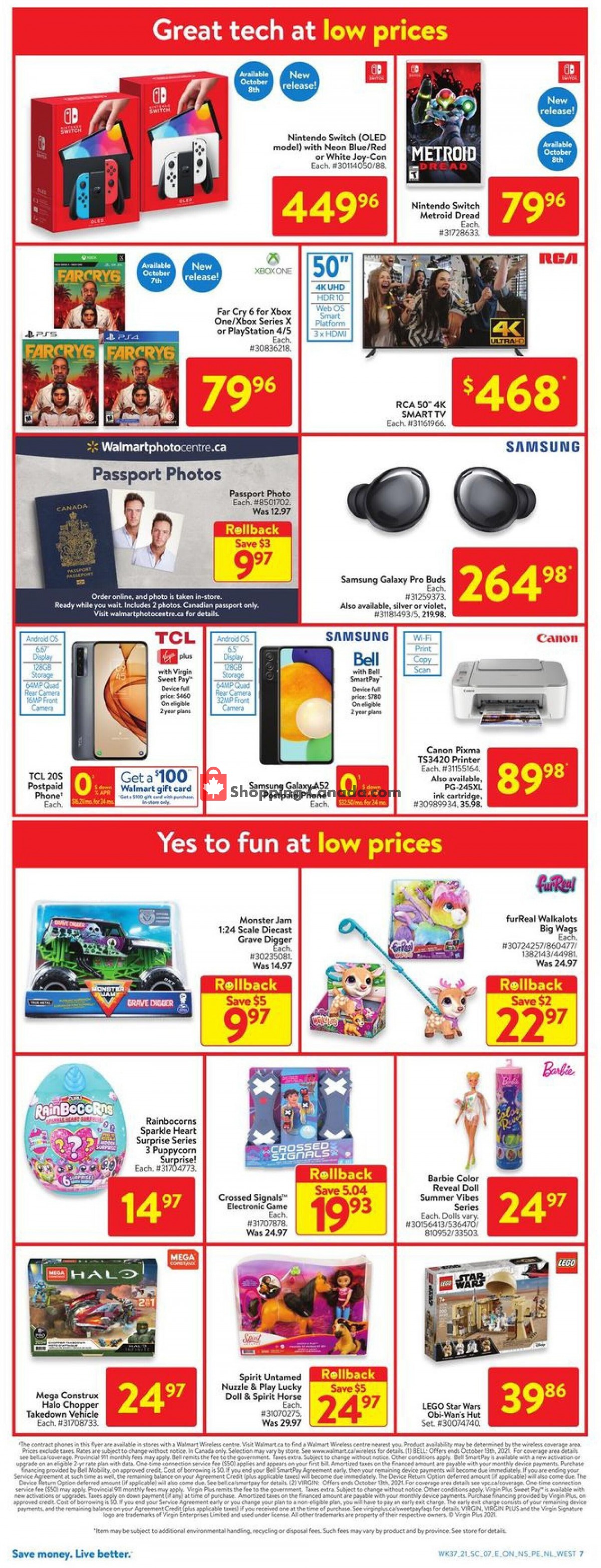 Walmart flyer from Thursday October 7, 2021 to Wednesday October 13, 2021 - page 14
