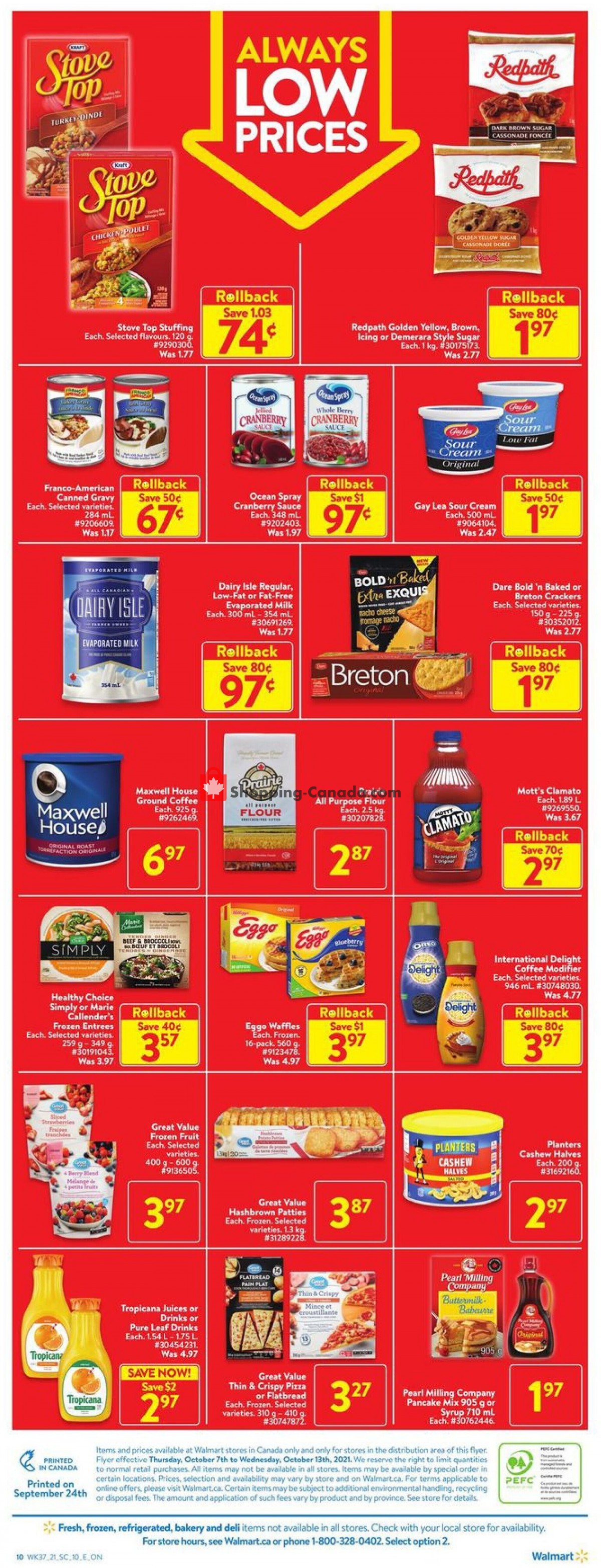 Walmart flyer from Thursday October 7, 2021 to Wednesday October 13, 2021 - page 4