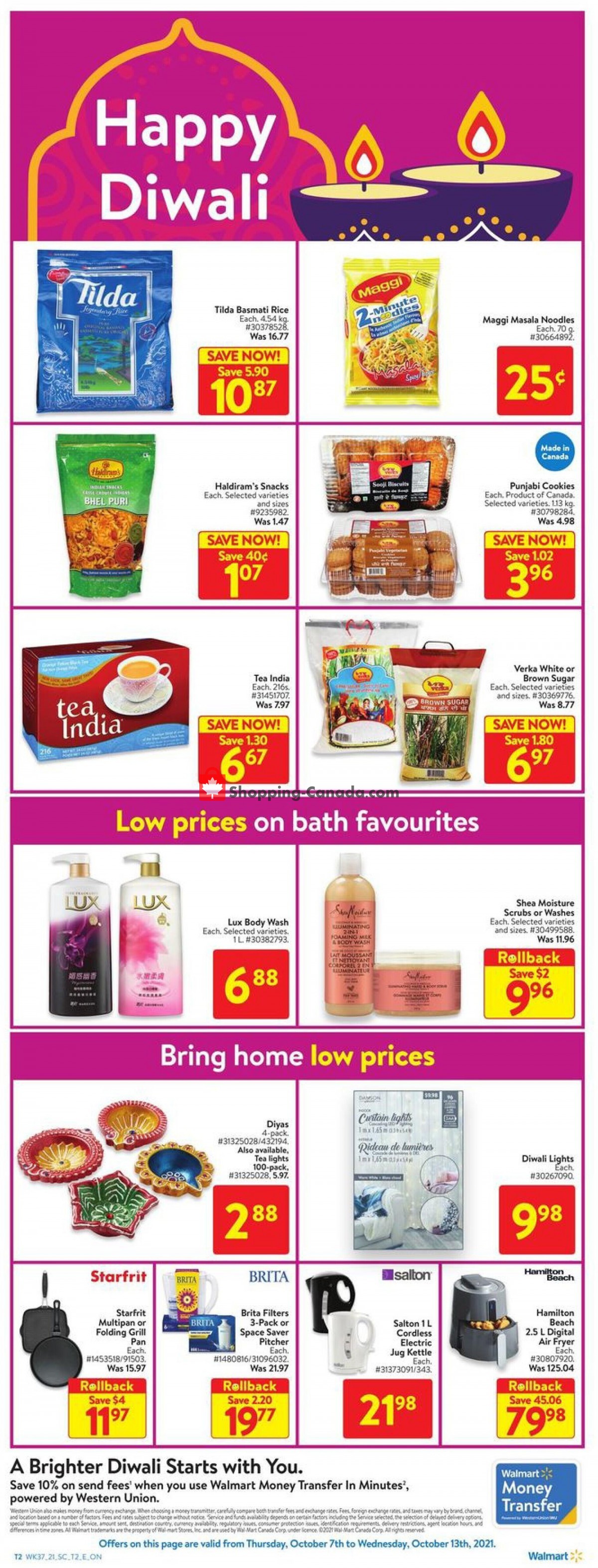 Walmart flyer from Thursday October 7, 2021 to Wednesday October 13, 2021 - page 6