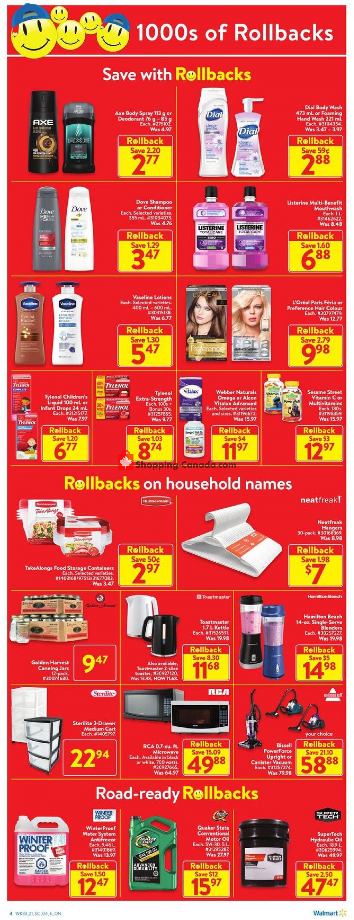 Walmart flyer from Thursday September 9, 2021 to Wednesday September 15, 2021 - page 4