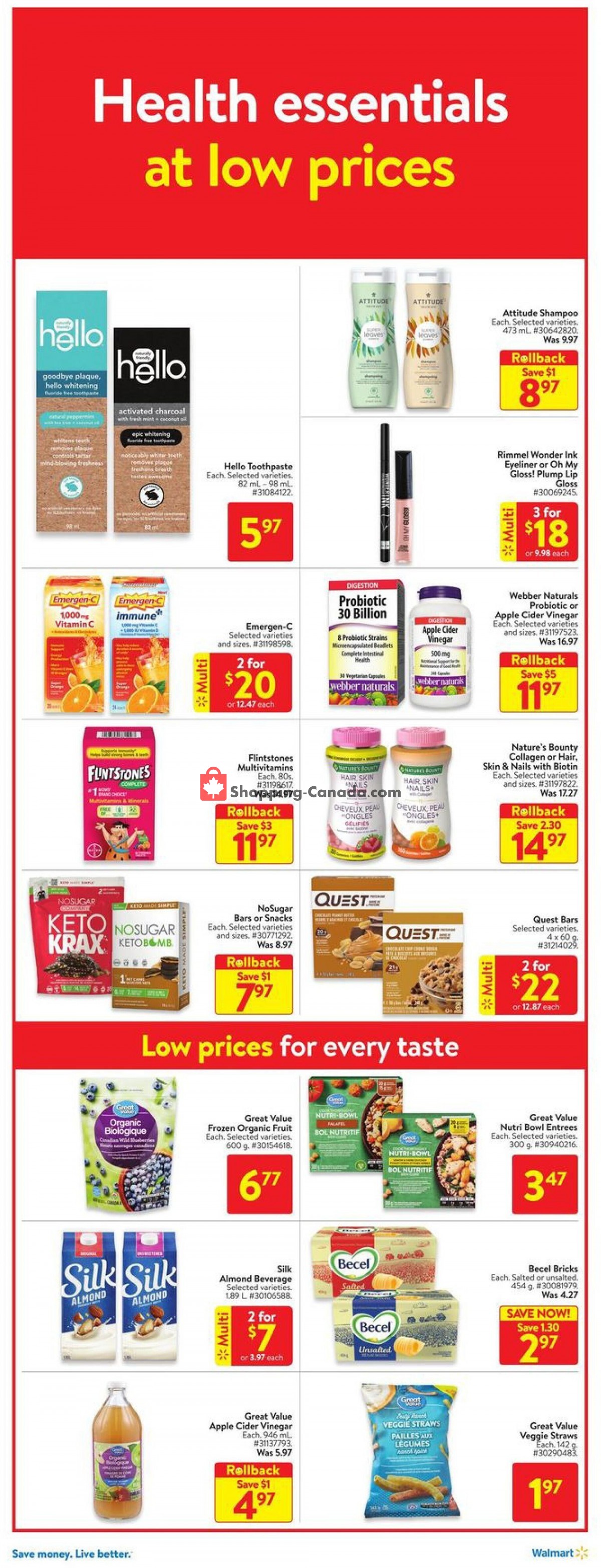 Walmart flyer from Thursday September 9, 2021 to Wednesday September 15, 2021 - page 9
