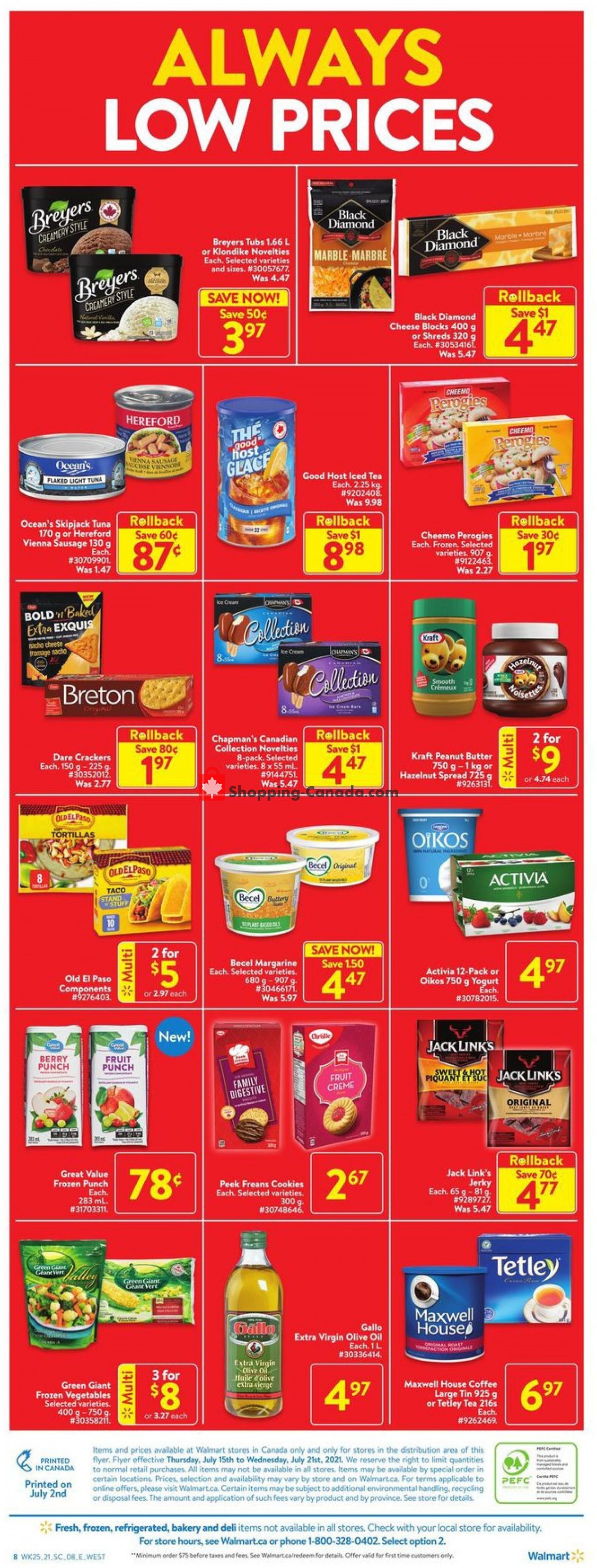Walmart flyer from Thursday July 15, 2021 to Wednesday July 21, 2021 - page 3