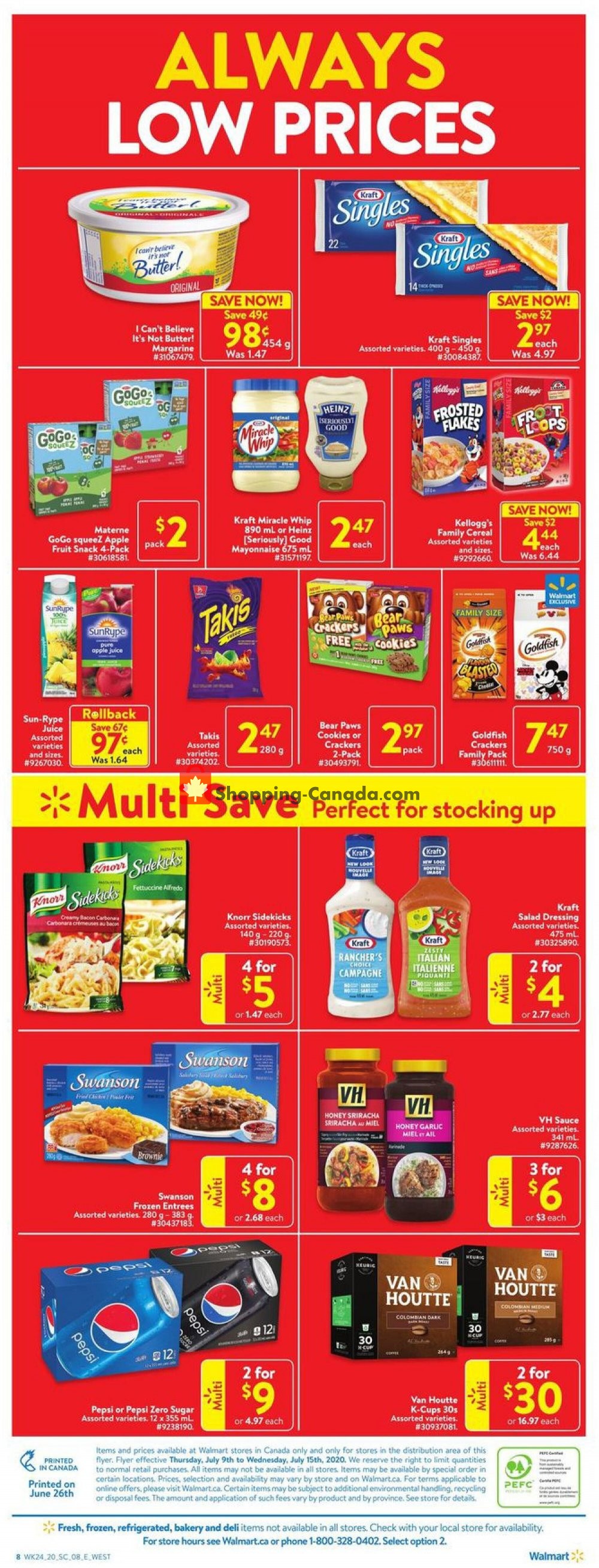 Walmart flyer from Thursday July 9, 2020 to Wednesday July 15, 2020 - page 3