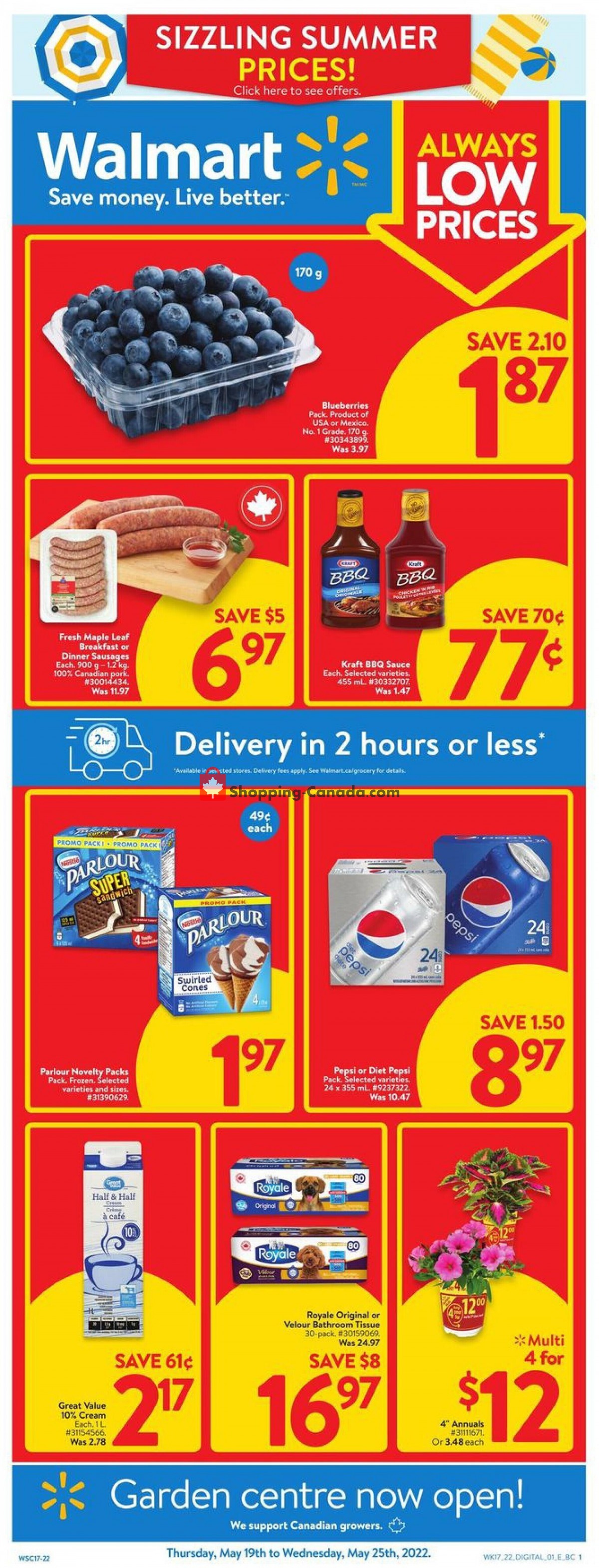 Walmart Canada, flyer (Always Low Prices West) May 19 May 25