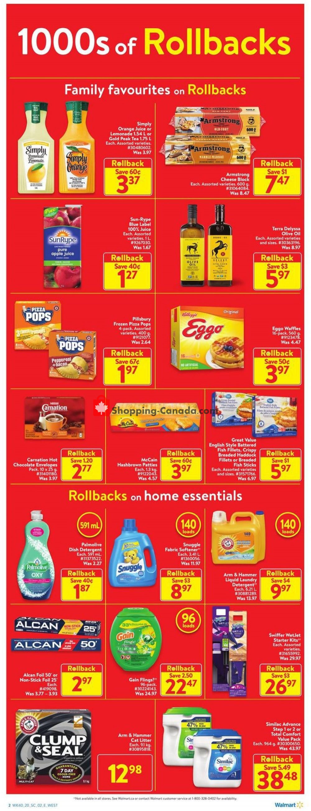 Walmart flyer from Thursday October 29, 2020 to Wednesday November 4, 2020 - page 2
