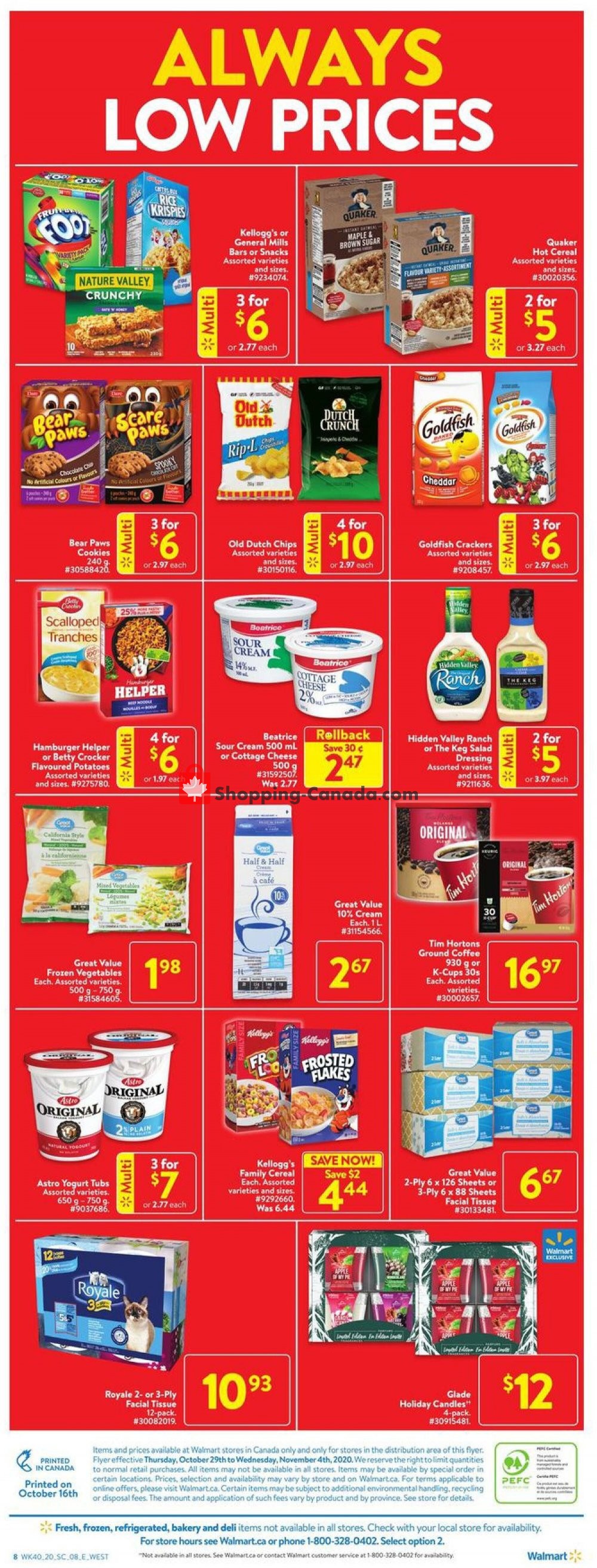 Walmart flyer from Thursday October 29, 2020 to Wednesday November 4, 2020 - page 4