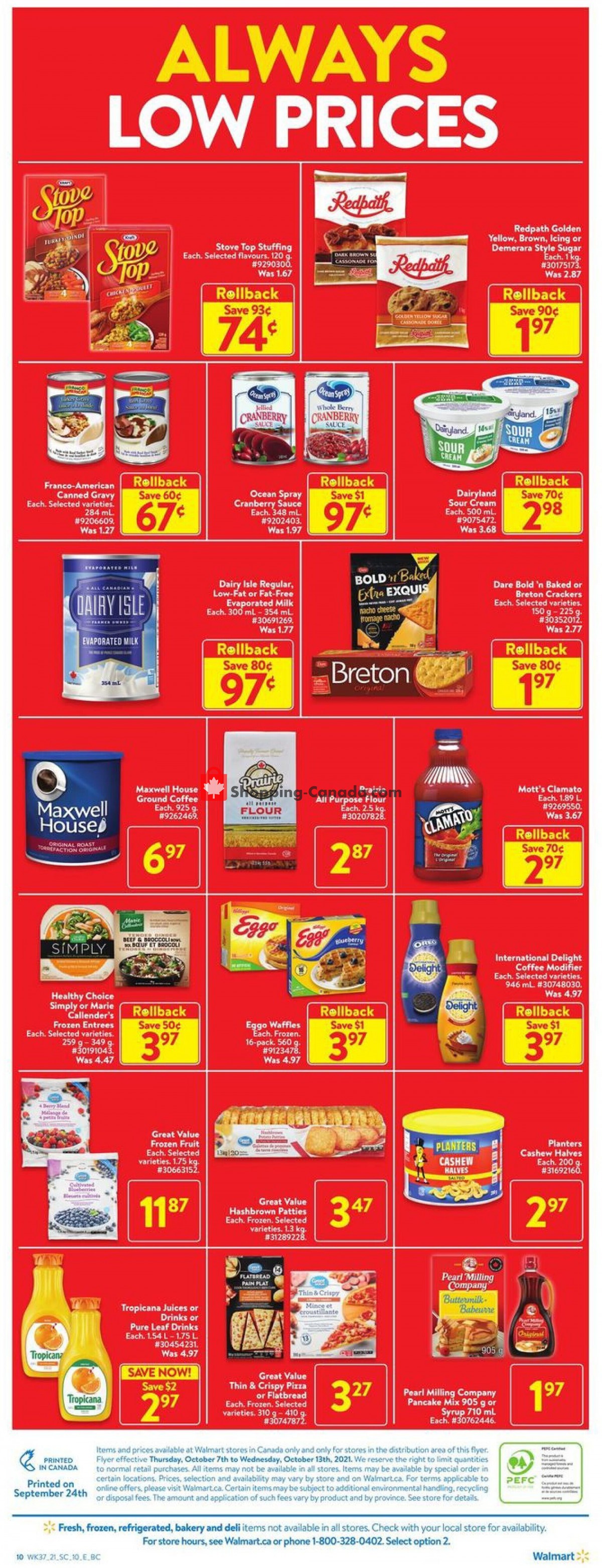 Walmart flyer from Thursday October 7, 2021 to Wednesday October 13, 2021 - page 4