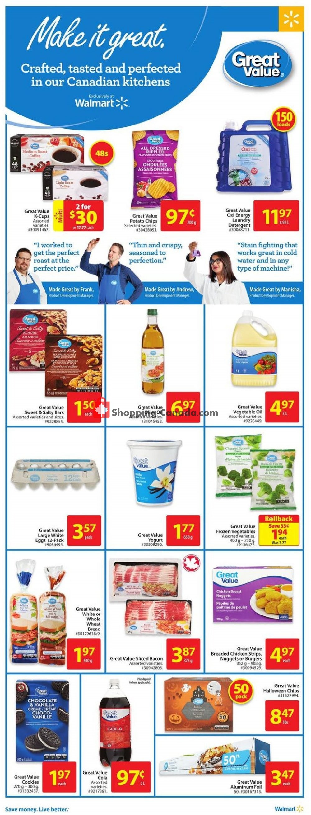 Walmart flyer from Thursday October 11, 2018 to Wednesday October 17, 2018 - page 4