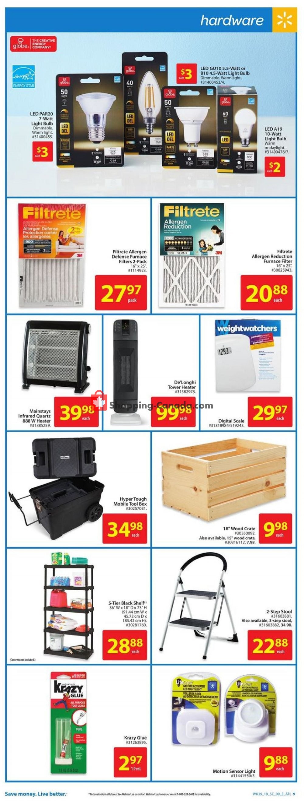 Walmart flyer from Thursday October 18, 2018 to Wednesday October 24, 2018 - page 10