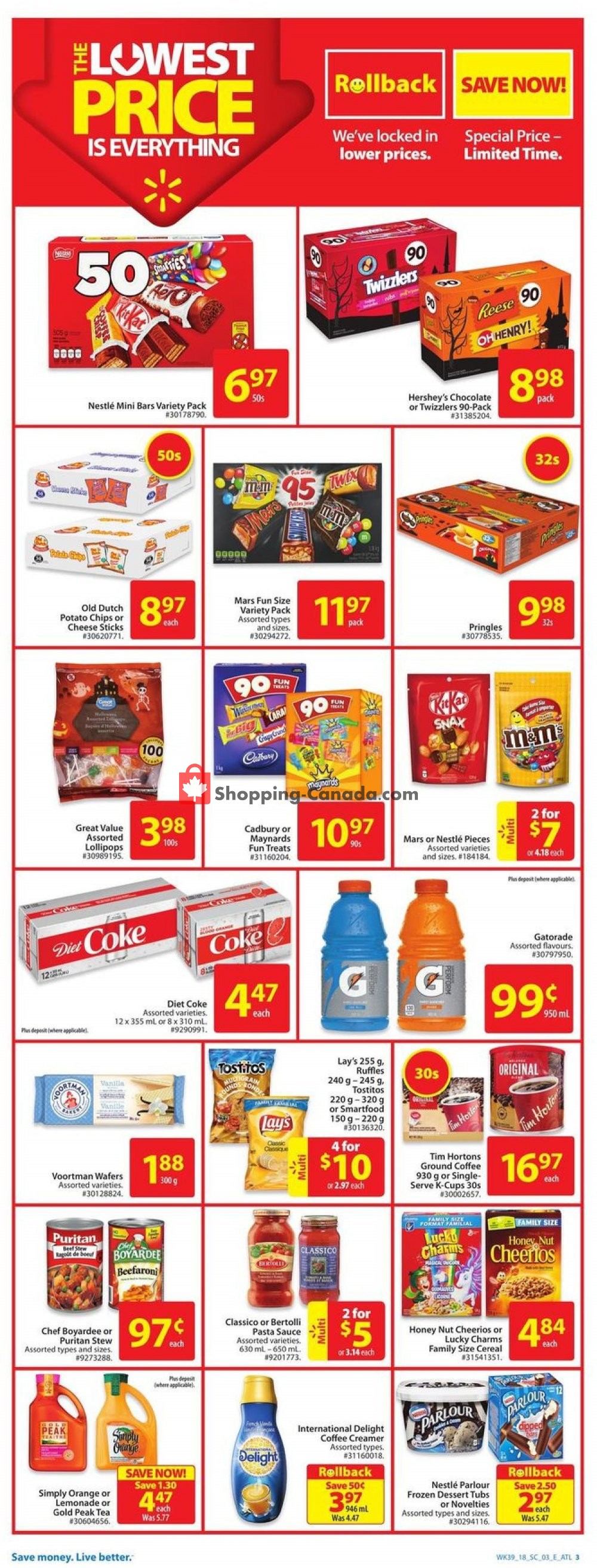 Walmart flyer from Thursday October 18, 2018 to Wednesday October 24, 2018 - page 3