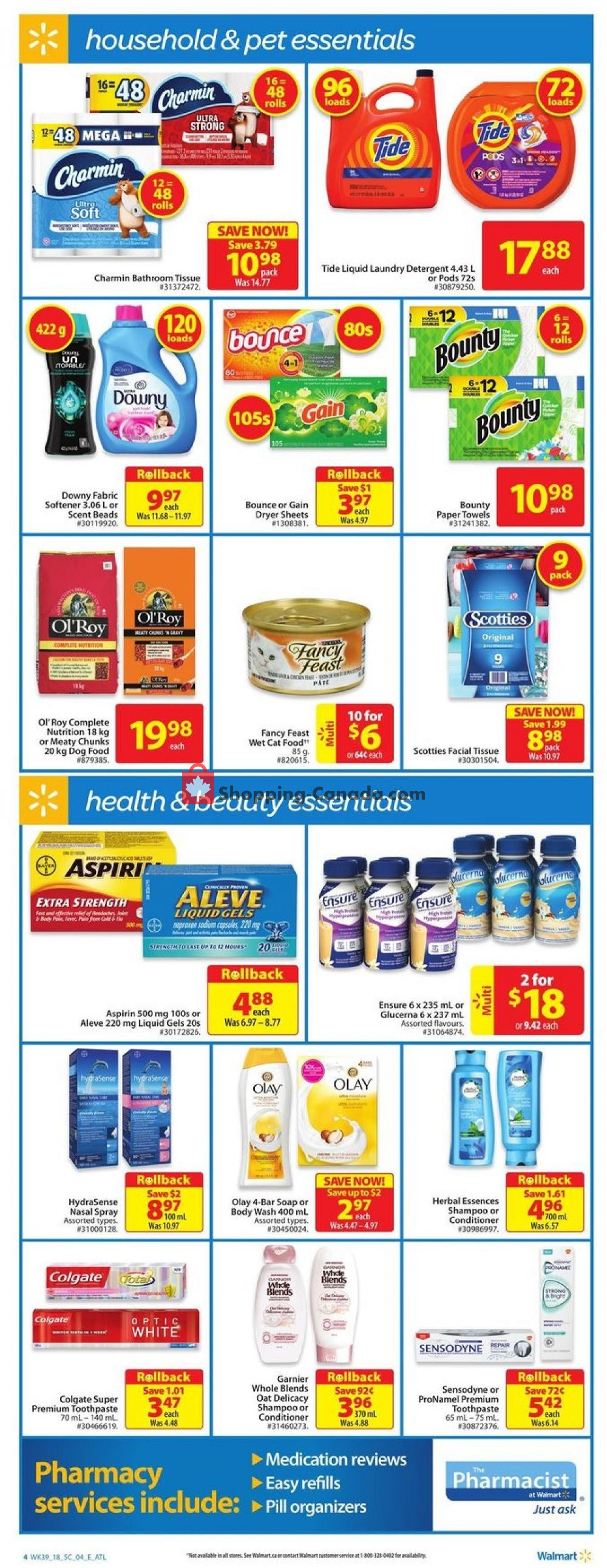 Walmart flyer from Thursday October 18, 2018 to Wednesday October 24, 2018 - page 4