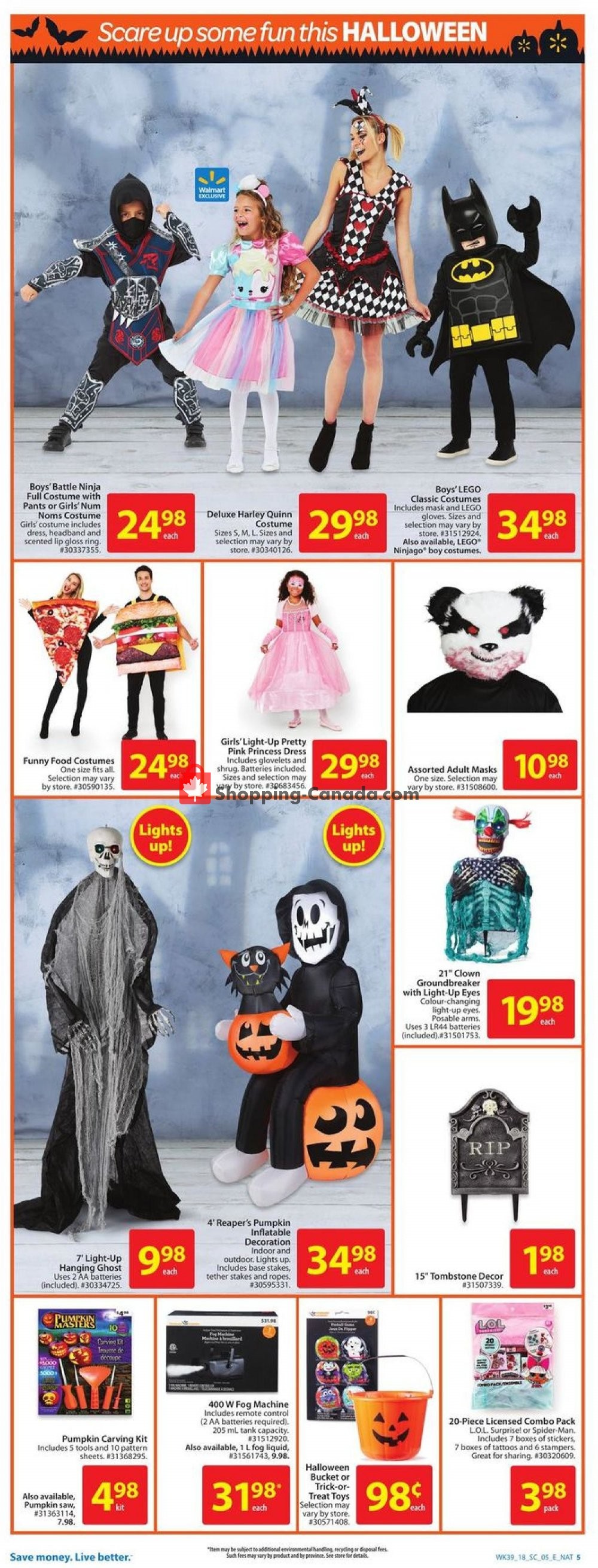 Walmart flyer from Thursday October 18, 2018 to Wednesday October 24, 2018 - page 5