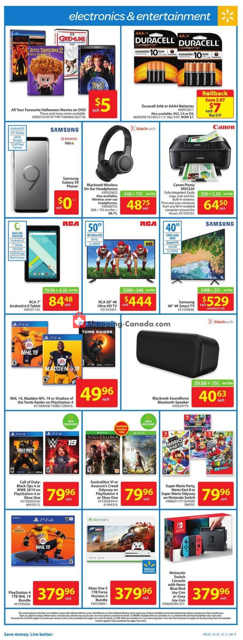 Walmart flyer from Thursday October 18, 2018 to Wednesday October 24, 2018 - page 8