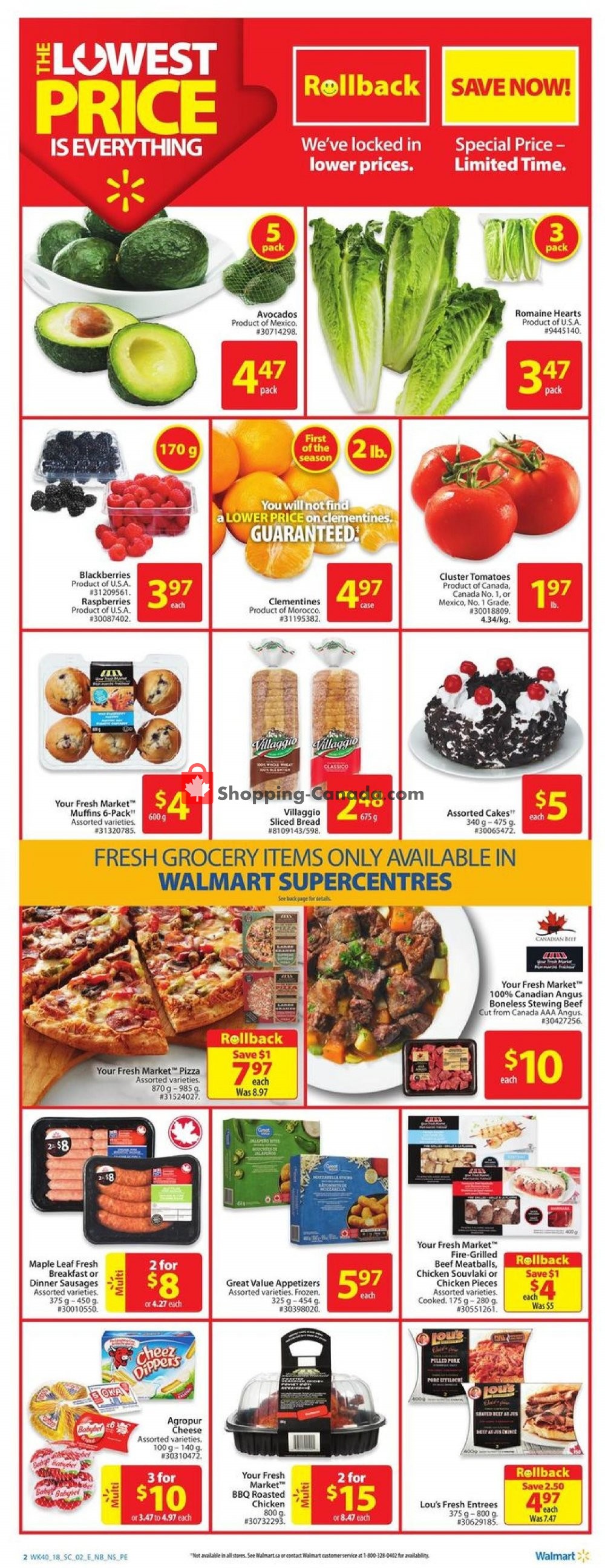 Walmart flyer from Thursday October 25, 2018 to Wednesday October 31, 2018 - page 2