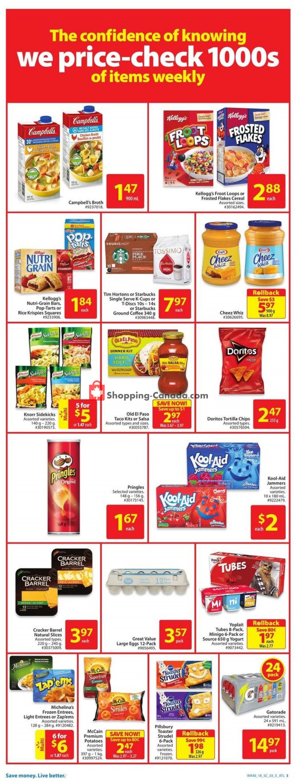 Walmart flyer from Thursday October 25, 2018 to Wednesday October 31, 2018 - page 3
