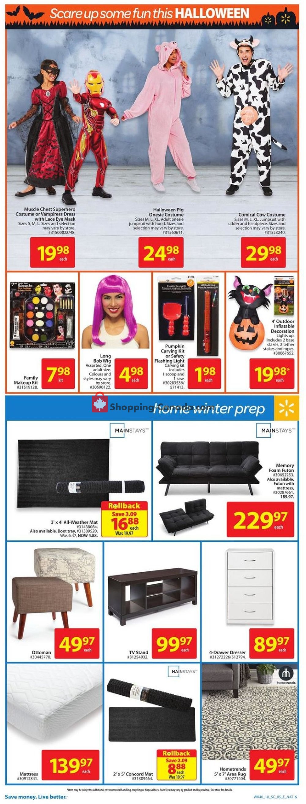 Walmart flyer from Thursday October 25, 2018 to Wednesday October 31, 2018 - page 5