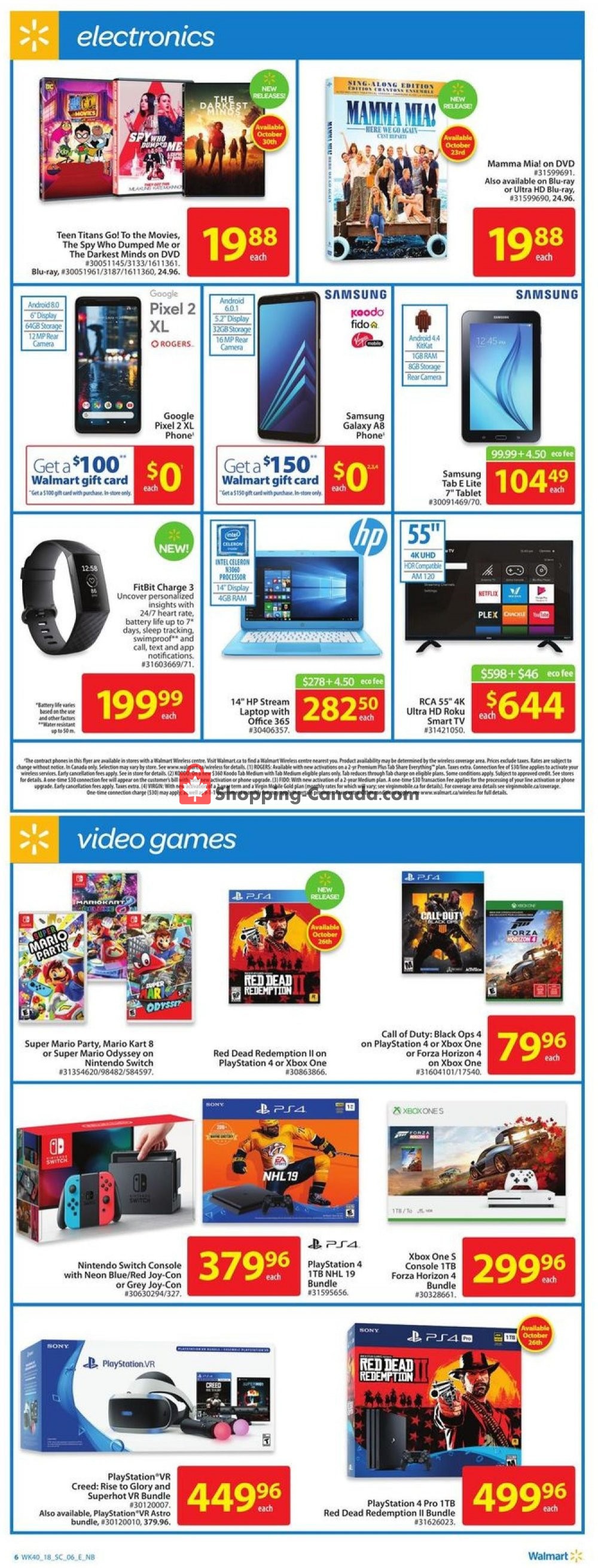 Walmart flyer from Thursday October 25, 2018 to Wednesday October 31, 2018 - page 6