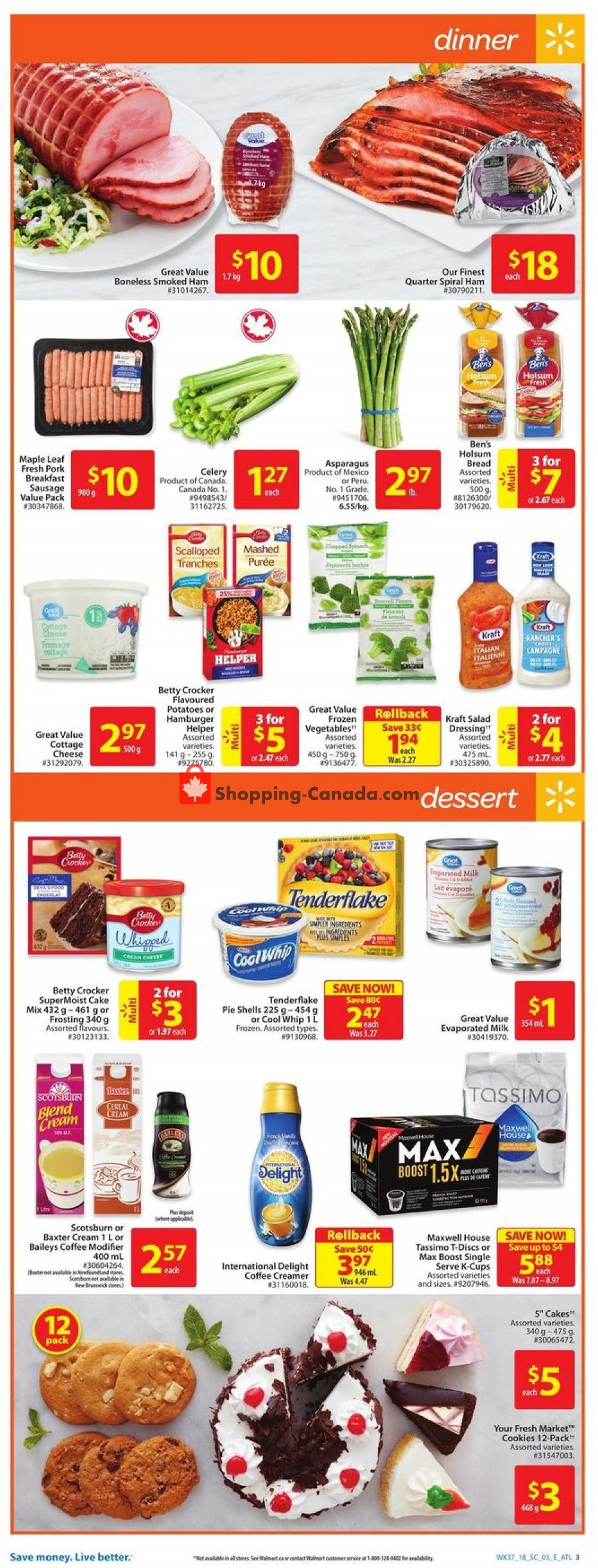 Walmart flyer from Thursday October 4, 2018 to Wednesday October 10, 2018 - page 3