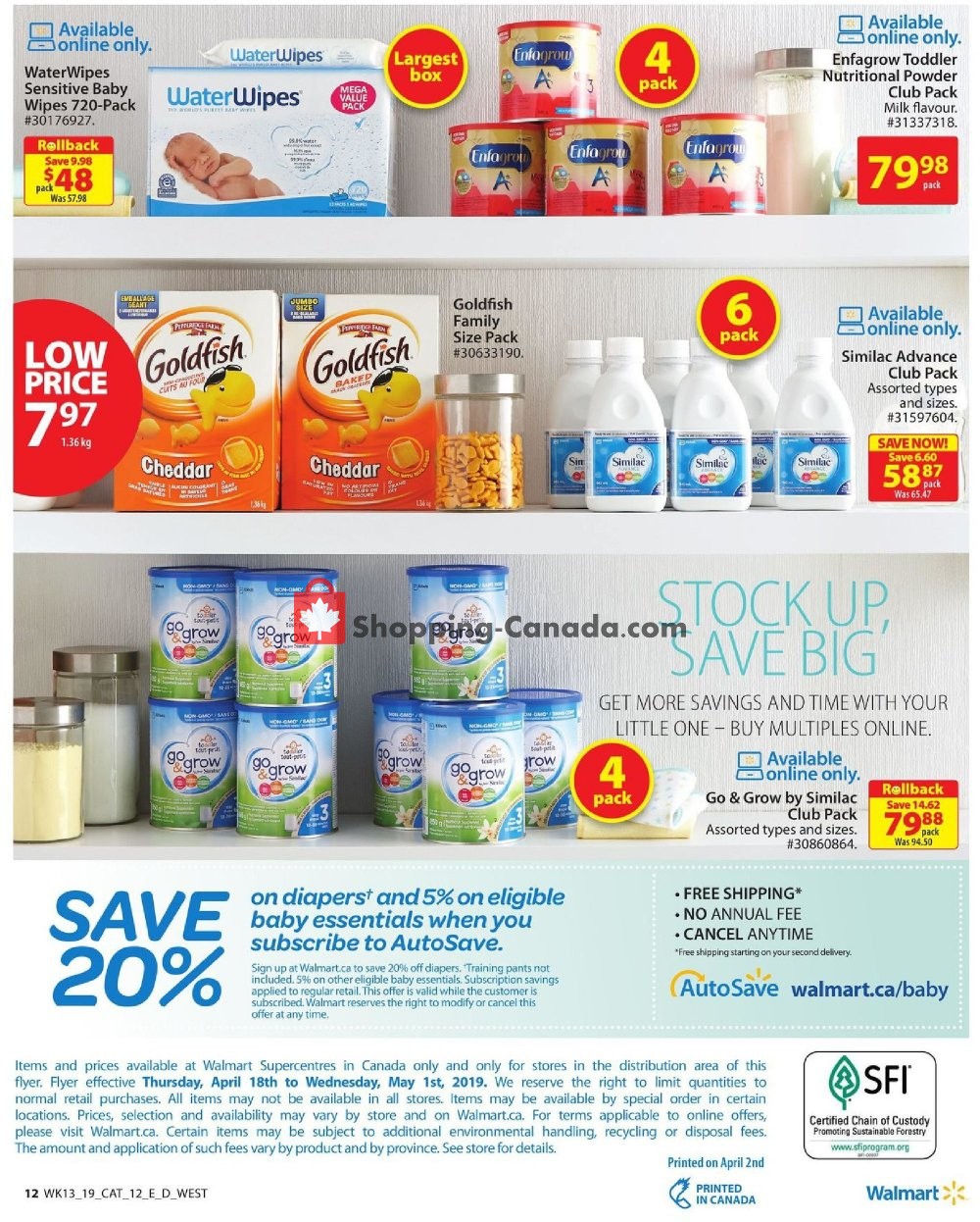Walmart flyer from Thursday April 18, 2019 to Wednesday May 1, 2019 - page 12