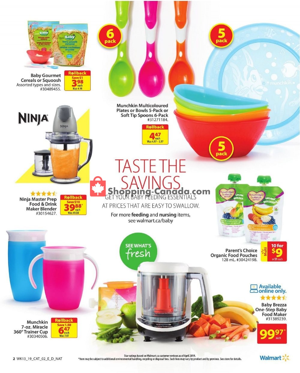 Walmart flyer from Thursday April 18, 2019 to Wednesday May 1, 2019 - page 2