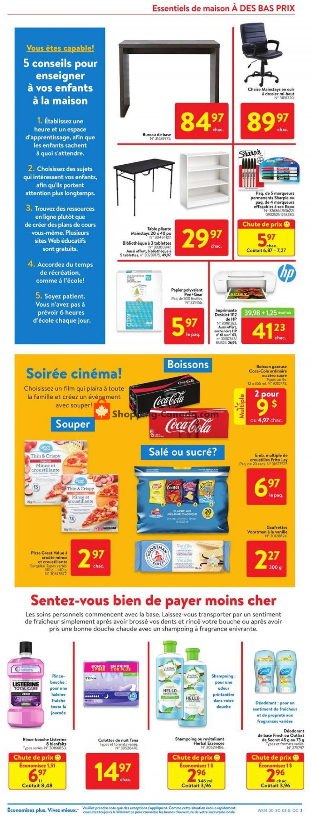 Walmart flyer from Thursday April 30, 2020 to Wednesday May 6, 2020 - page 3