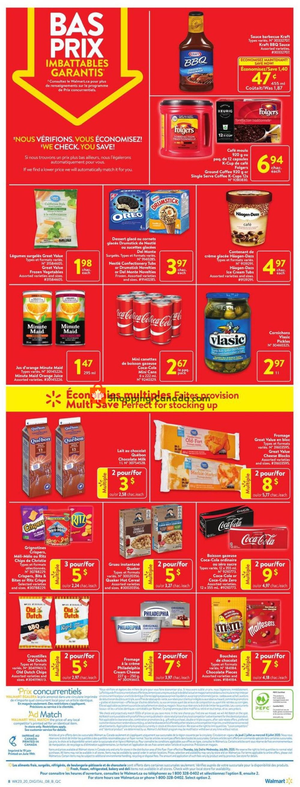 Walmart flyer from Thursday July 2, 2020 to Wednesday July 8, 2020 - page 4