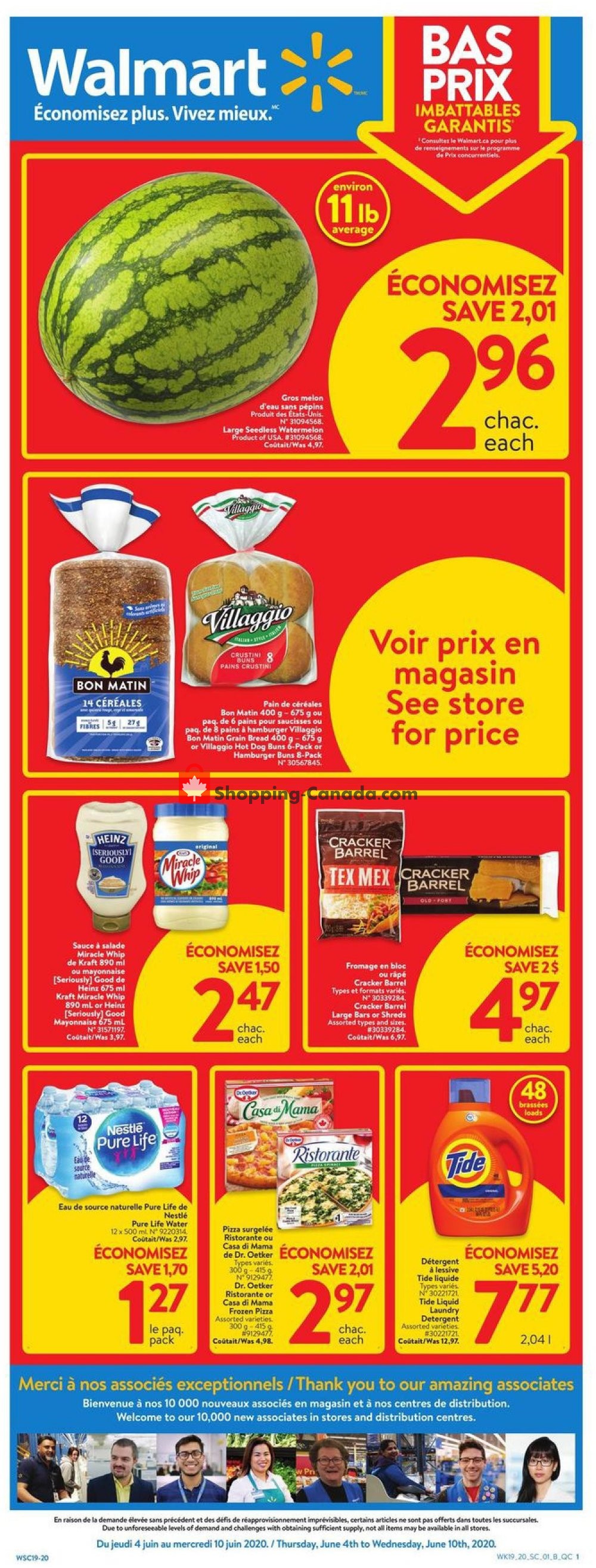 Walmart flyer from Thursday June 4, 2020 to Wednesday June 10, 2020 - page 1