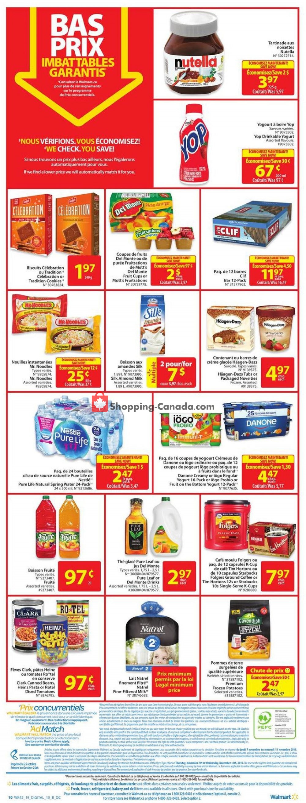 Walmart flyer from Thursday November 7, 2019 to Wednesday November 13, 2019 - page 4
