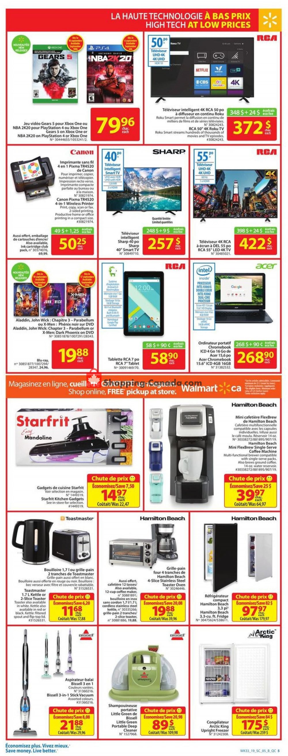 Walmart flyer from Thursday September 5, 2019 to Wednesday September 11, 2019 - page 11