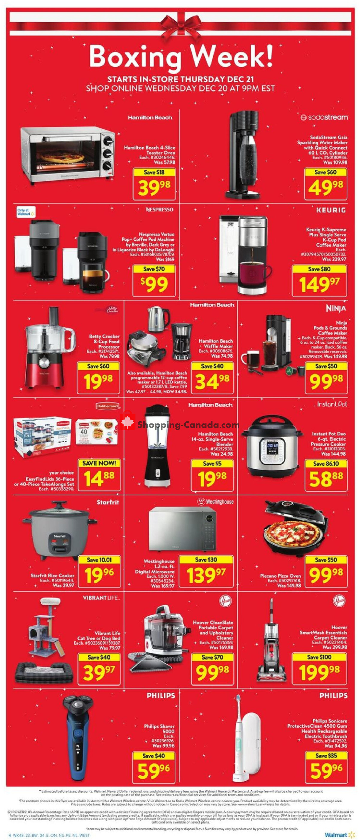 Walmart flyer from Wednesday December 20, 2023 to Wednesday December 27, 2023 - page 4