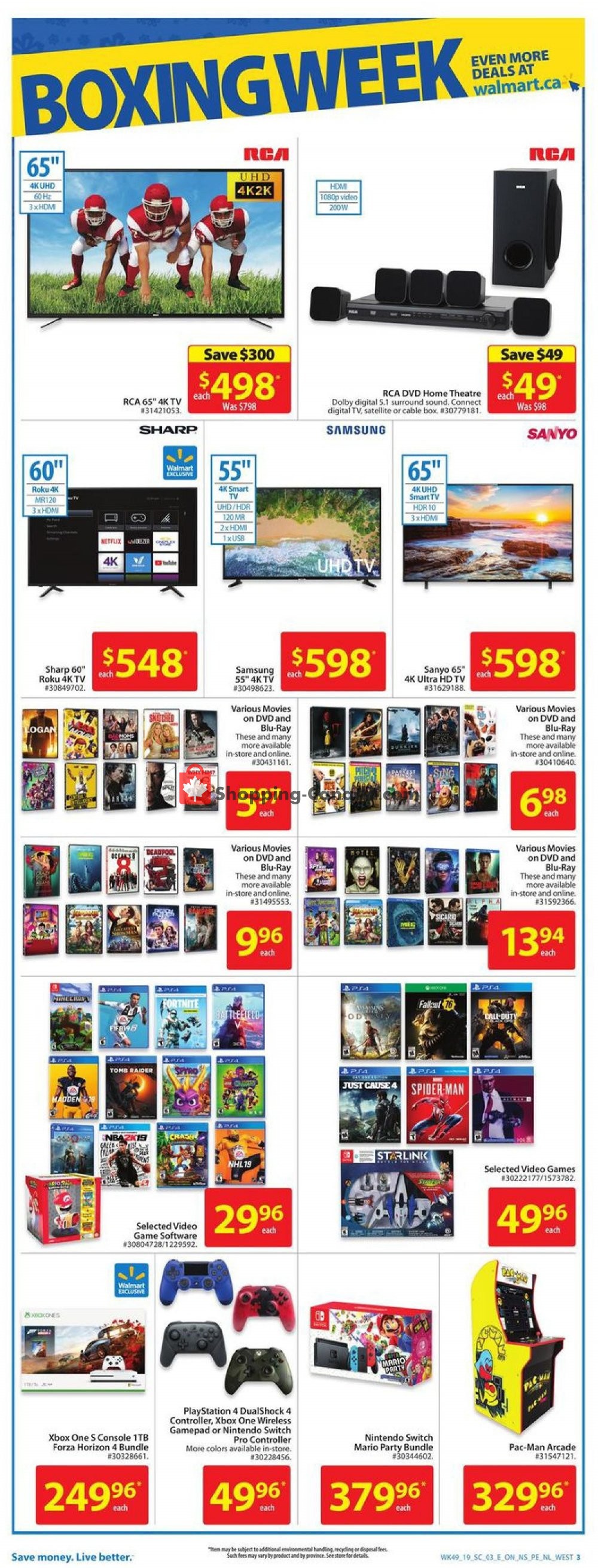 Walmart flyer from Wednesday December 26, 2018 to Wednesday January 2, 2019 - page 3