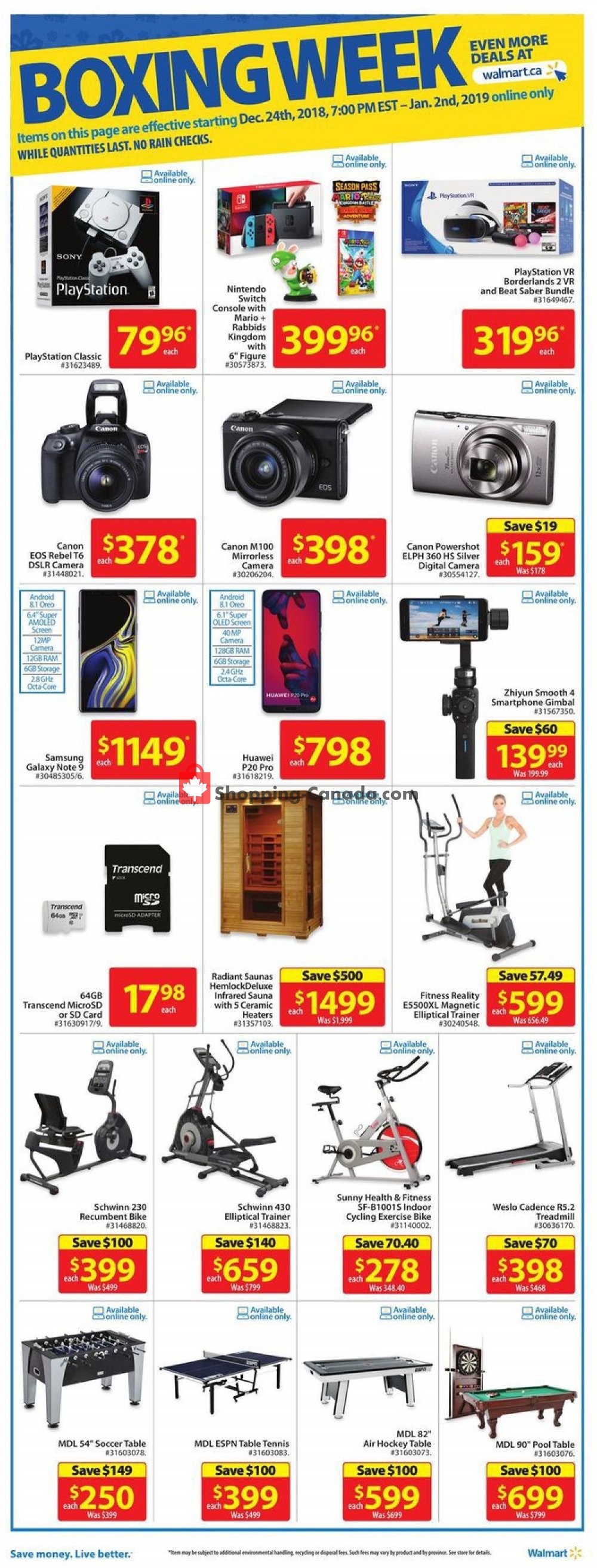 Walmart flyer from Wednesday December 26, 2018 to Wednesday January 2, 2019 - page 5
