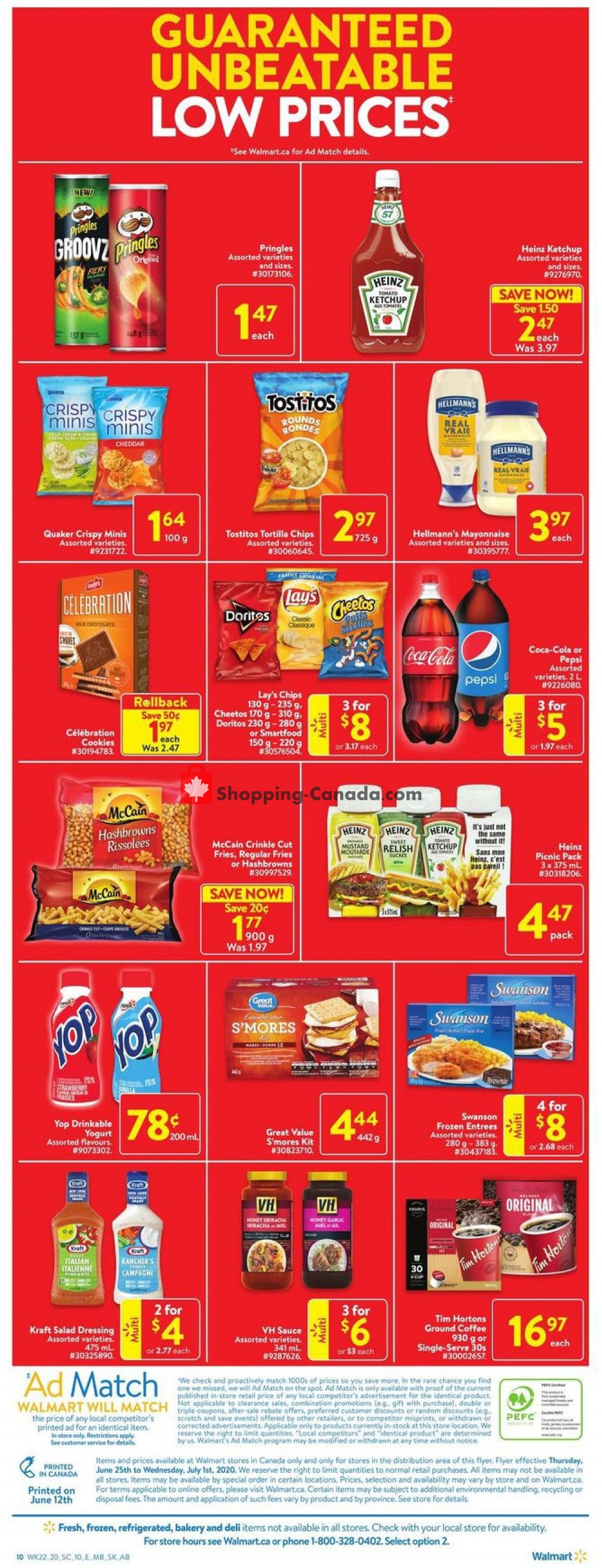 Walmart Canada, flyer (Canada Day Sale West) June 25 July 1