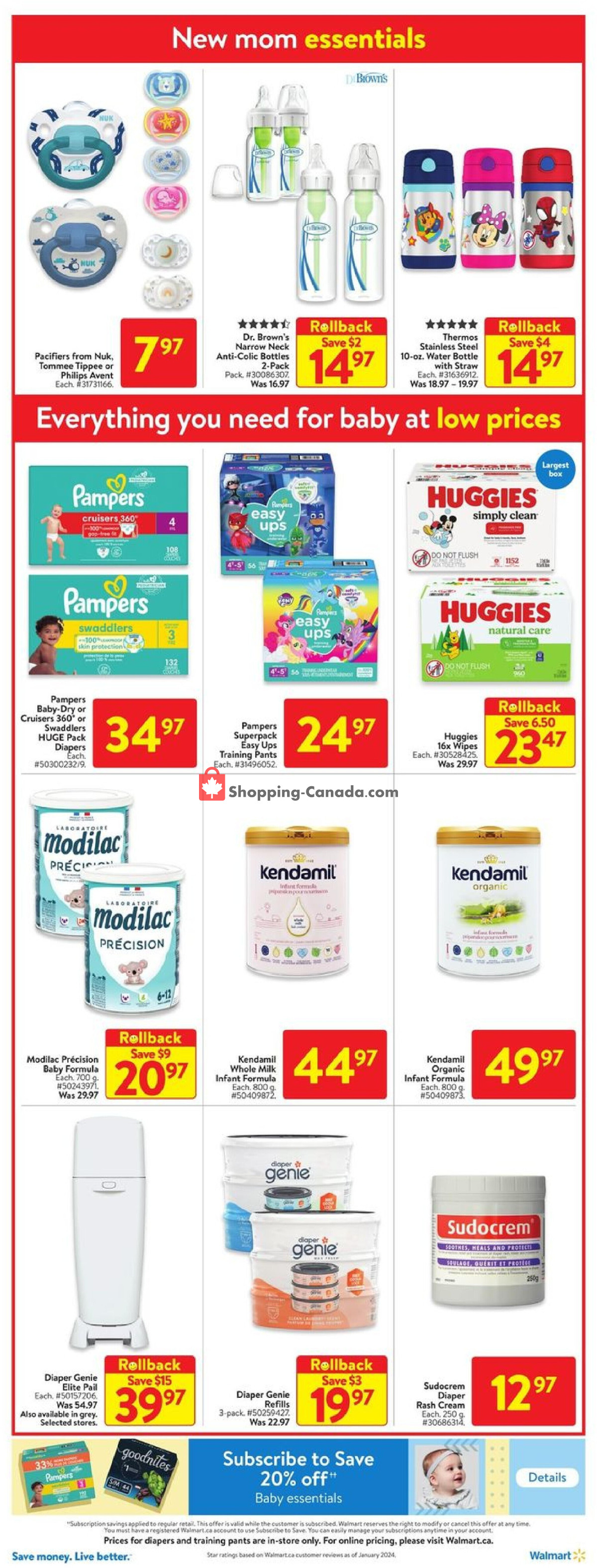 Walmart flyer from Thursday March 14, 2024 to Wednesday March 20, 2024 - page 20
