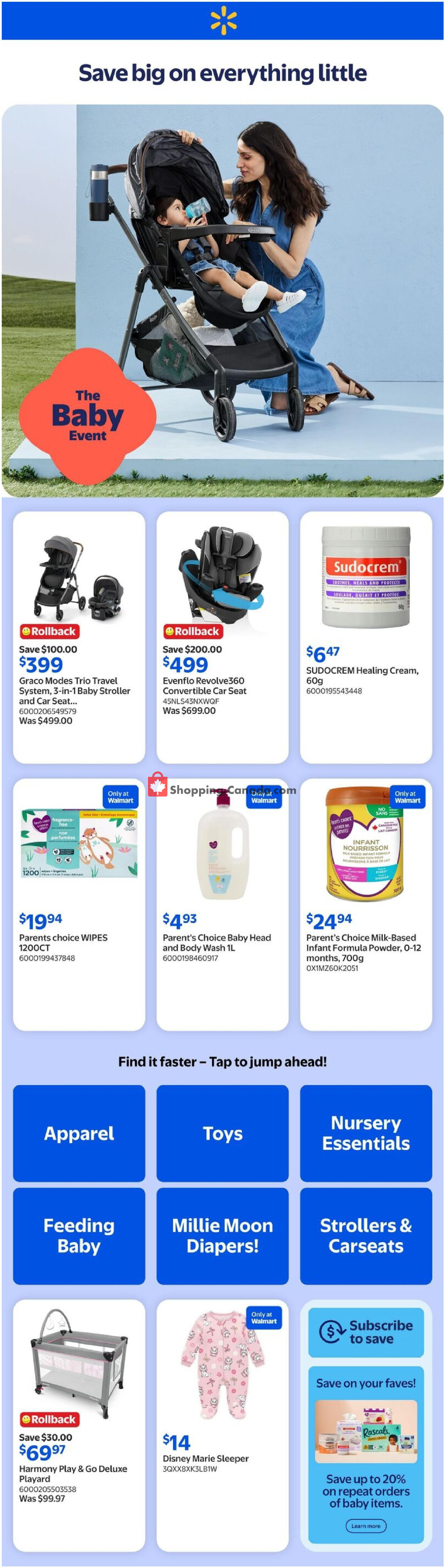 Walmart flyer from Thursday April 16, 2026 to Wednesday May 13, 2026 - page 1