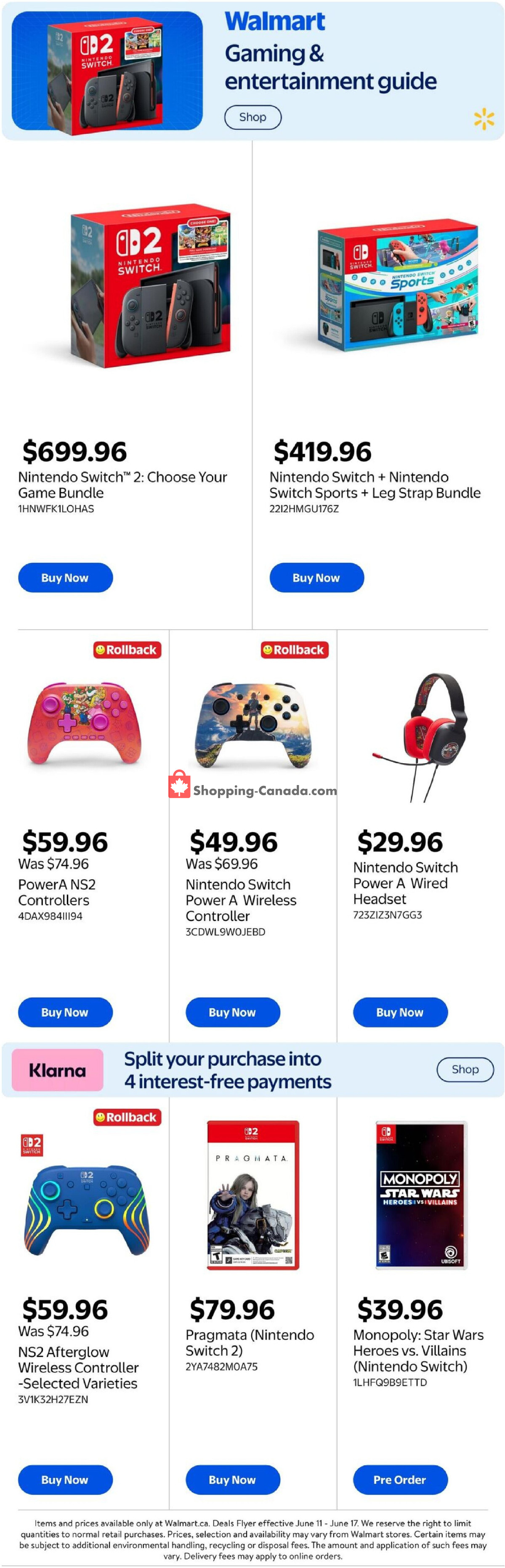 Walmart flyer from Thursday June 11, 2026 to Wednesday June 24, 2026 - page 1