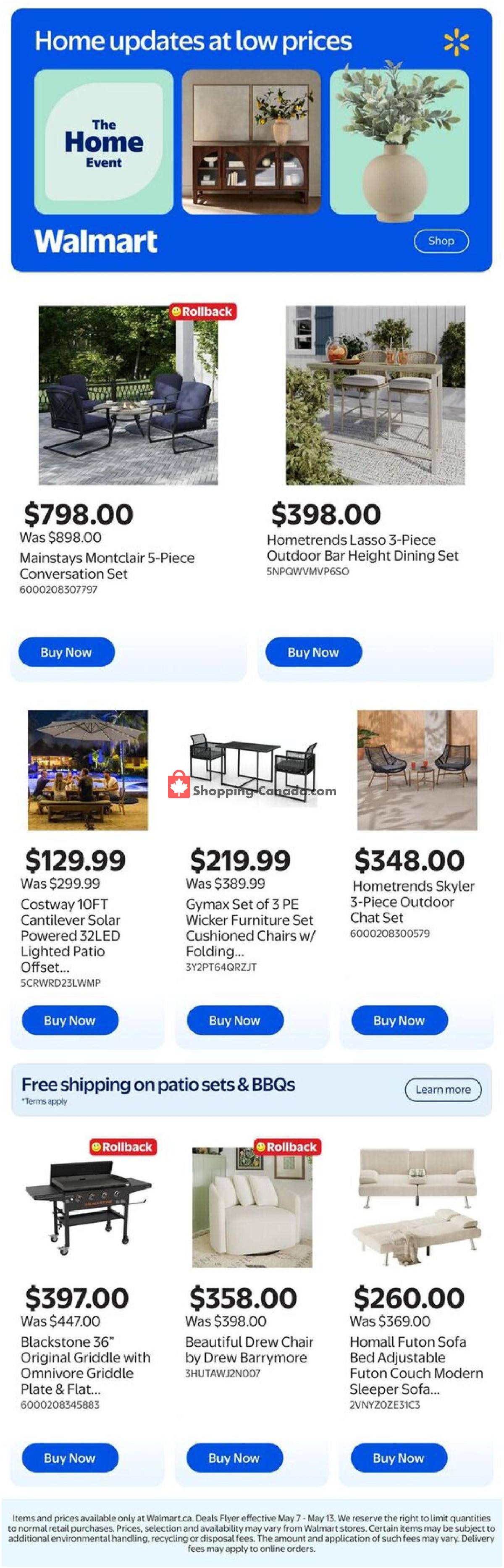 Walmart flyer from Thursday May 7, 2026 to Wednesday May 13, 2026 - page 1