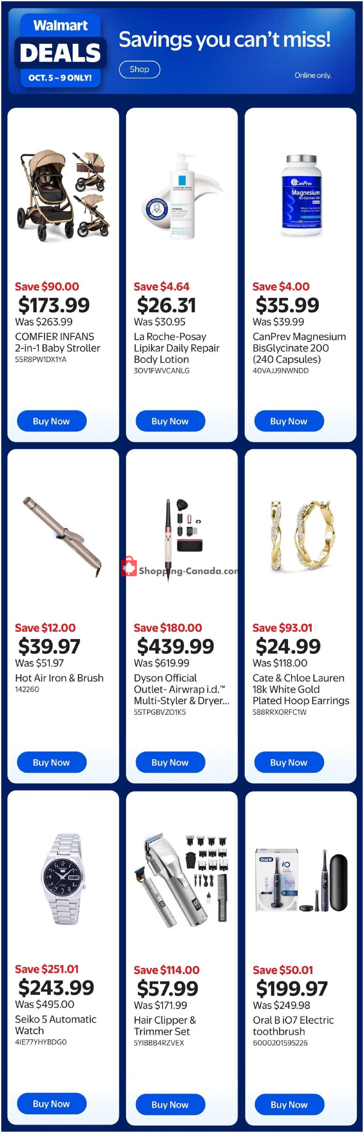Walmart flyer from Monday October 5, 2026 to Friday October 9, 2026 - page 10
