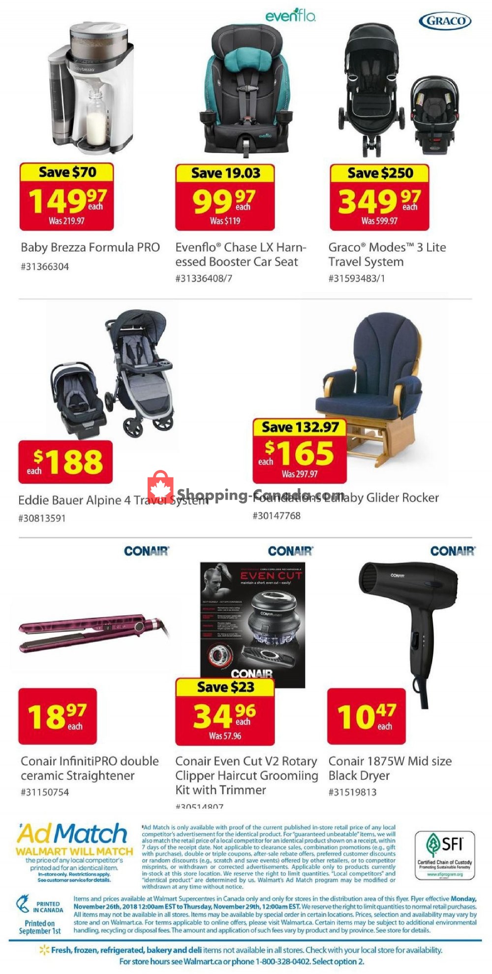 Walmart flyer from Monday November 26, 2018 to Thursday November 29, 2018 - page 18