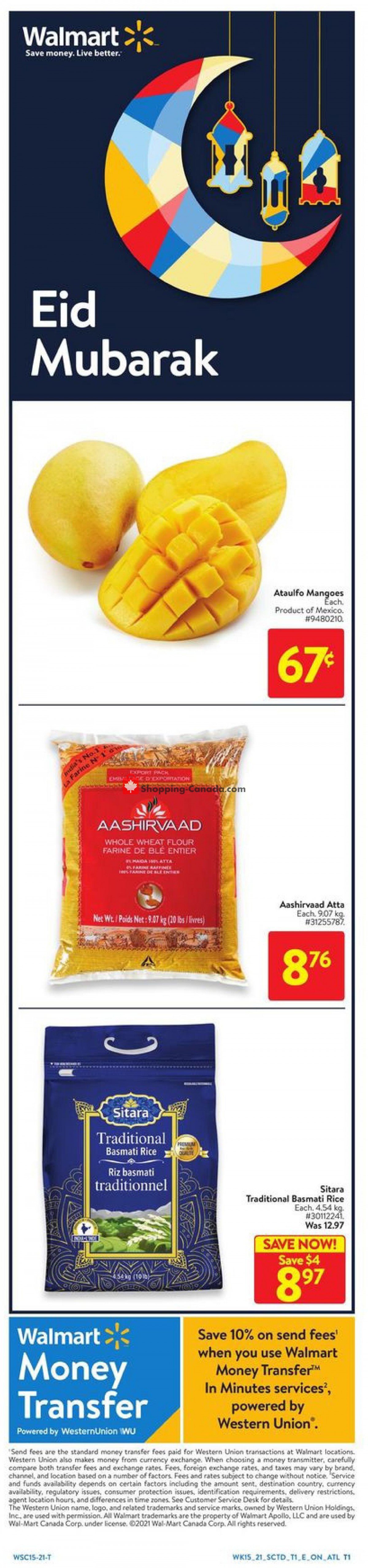 Walmart flyer from Thursday May 6, 2021 to Wednesday May 19, 2021 - page 1