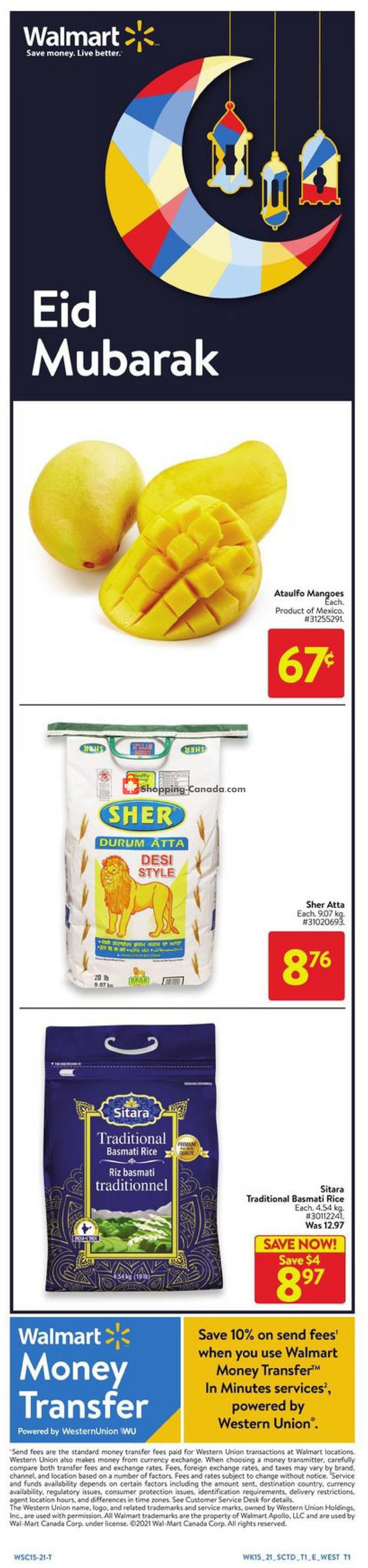 Walmart flyer from Thursday May 6, 2021 to Wednesday May 19, 2021 - page 1