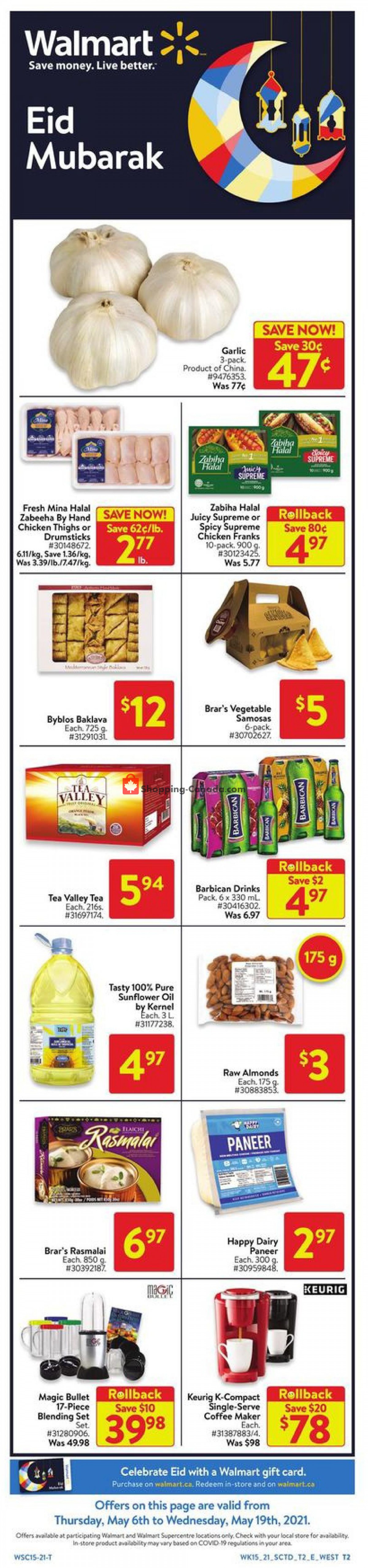 Walmart flyer from Thursday May 6, 2021 to Wednesday May 19, 2021 - page 2