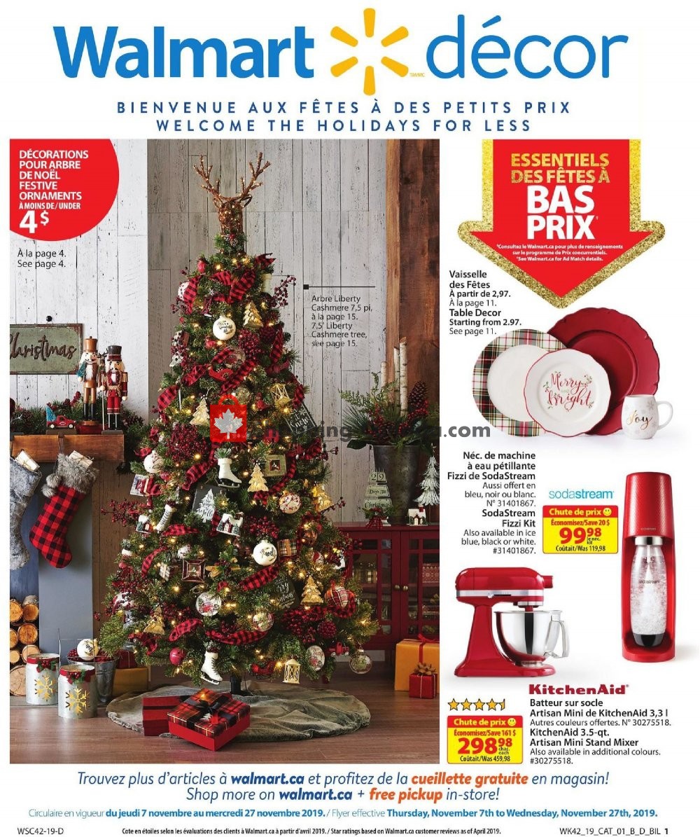 Walmart flyer from Thursday November 7, 2019 to Wednesday November 27, 2019 - page 1