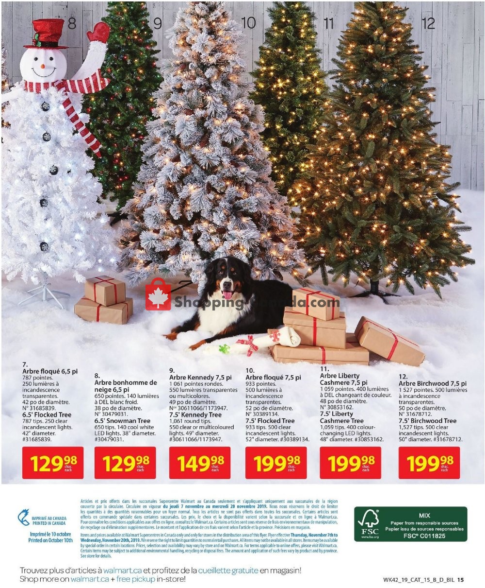 Walmart flyer from Thursday November 7, 2019 to Wednesday November 27, 2019 - page 15