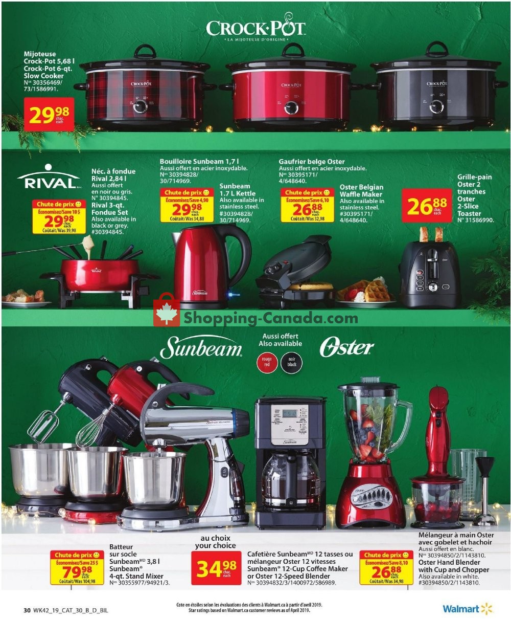 Walmart flyer from Thursday November 7, 2019 to Wednesday November 27, 2019 - page 30