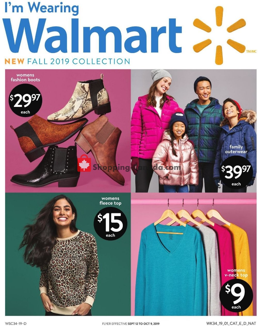 Walmart flyer from Thursday September 12, 2019 to Wednesday October 9, 2019 - page 1
