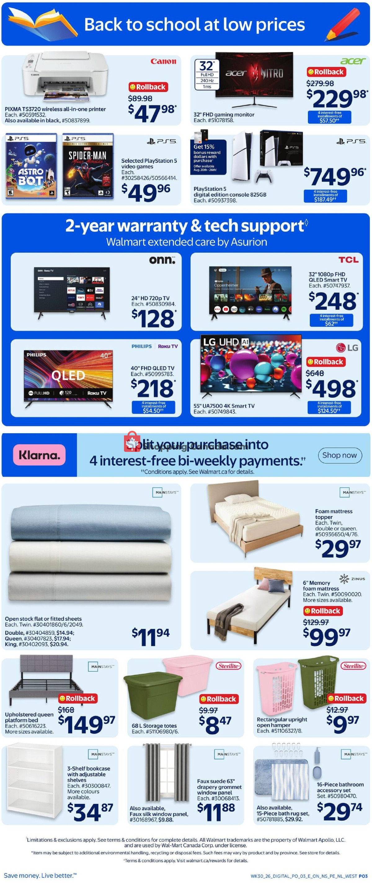 Walmart flyer from Thursday August 20, 2026 to Wednesday August 26, 2026 - page 3